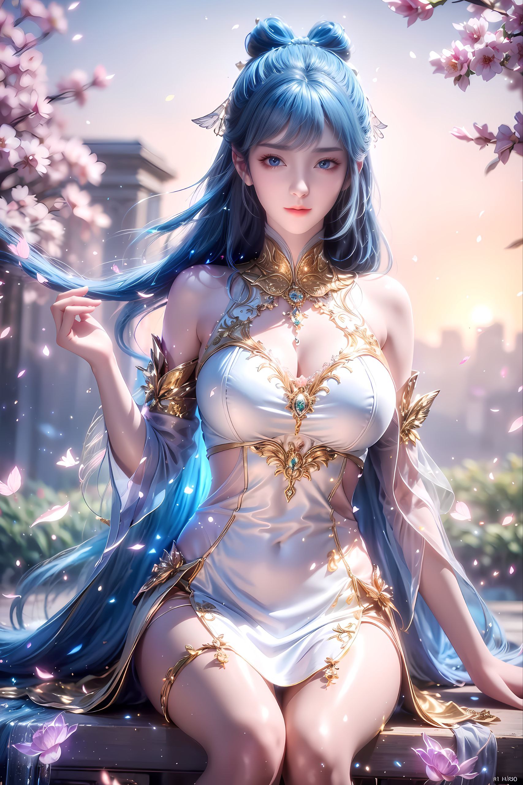 一个